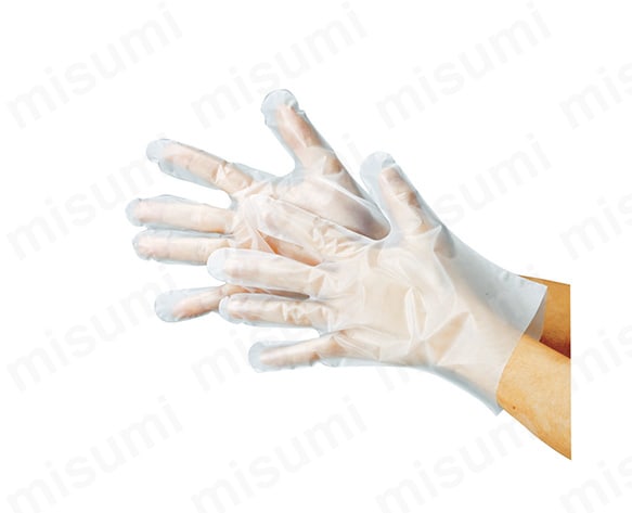 使い捨てポリエチレン手袋 外エンボス（100枚入） | 川西工業 | MISUMI