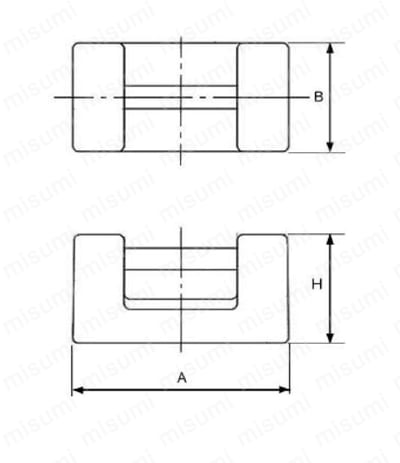 M1RF-10K | 枕型分銅（鋳鉄製） | 新光電子 | ミスミ | 392-4459
