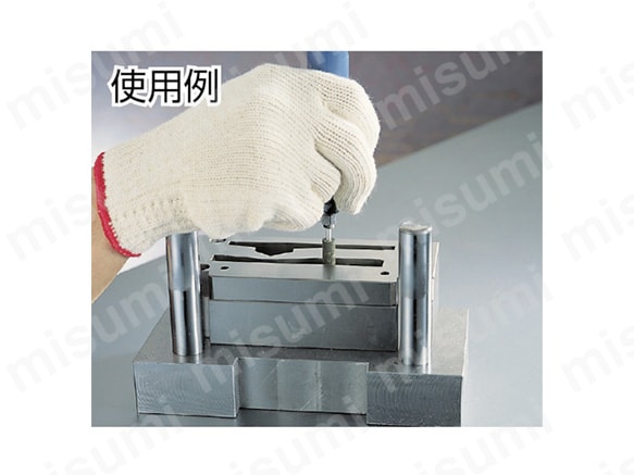ゴム軸付砥石 軸径6mm 5本入 使用イメージ