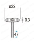 “ダイヤモンドカッティングディスク”（電着タイプ） 14060外形図