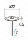 “ダイヤモンドカッティングディスク”（電着タイプ） 14064外形図