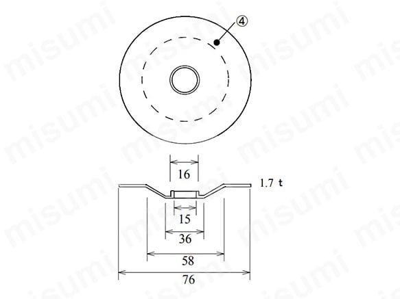 付属品：16mm→15mm 穴変換アダプター