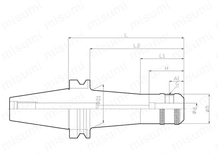 サイドロックエンドミルホルダ（BTシャンク）BT40/BT50 | 大昭和精機 