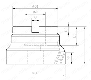 フルカットミルFCM型アーバタイプ 外形図