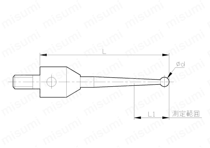 ST38-6P | ポイントマスター 交換スタイラス | 大昭和精機 | MISUMI