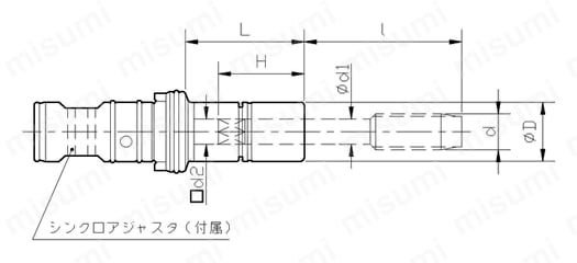 MGT6-M2-70 | メガシンクロタッピングホルダ（MGT6） | 大昭和精機