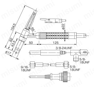 YT-20TS2 | TIGトーチ 標準タイプ（空冷式） | パナソニック溶接