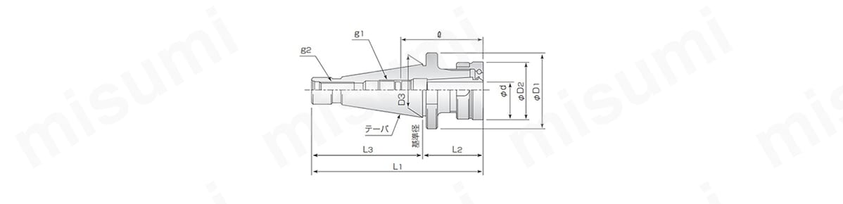 NT50U-SGC25-75 | NTシャンク スーパーG1チャック | ユキワ精工
