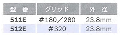 仕上げ研磨用バフ（軽い研磨や汚れ落とし） 規格表01
