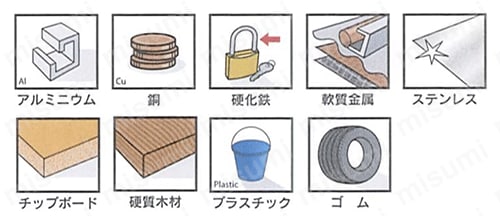 フラップホイール 使用可能材料