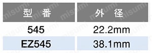 ドレメル用ダイヤモンドホイール 規格表01