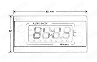 パネルマウント温度コントローラー AUM-1000NA-1:関連画像