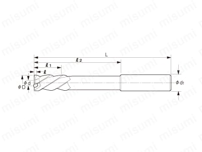 RNS-3.00F | 止り穴用右リード NCセンサリーマ（ストレートシャンク