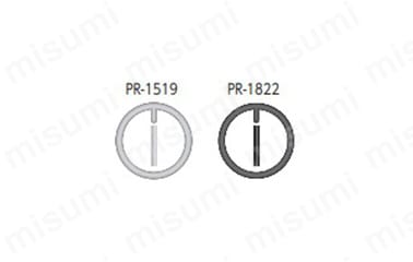 付属のピン・リング（PR-1519、PR-1822）