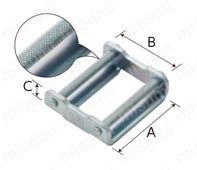 トメロン金具 TKRAタイプ外観図