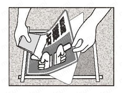 路面表示用品 路面貼用ステッカー 使用例03