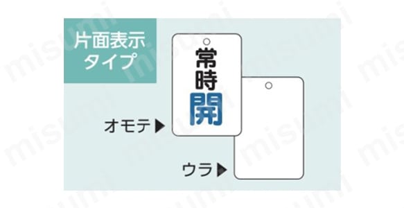 バルブ開閉表示板 長方形:関連画像
