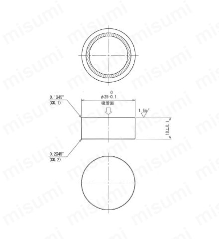 永磁ホルダー丸型（強力薄型） 外形図05