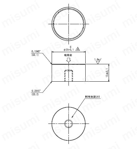 永磁ホルダー丸型（強力薄型） 外形図12