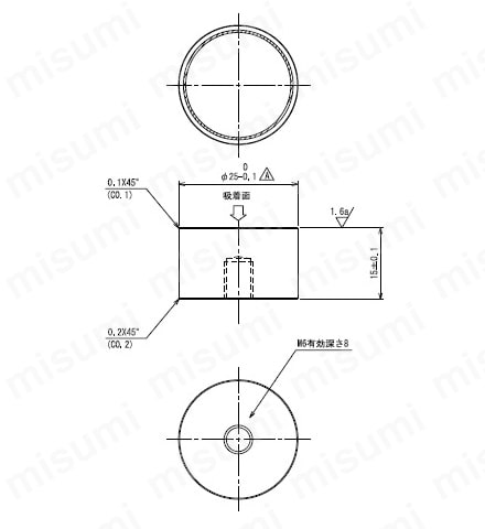 永磁ホルダー丸型（強力薄型） 外形図19