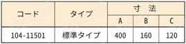 アーステロングローブ_導電性ゴム手袋 規格表