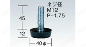 脚部にはアジャスターが付いており床面とのレベル調整ができ、容易に水平を保つことが可能。