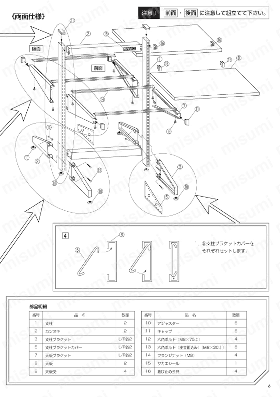LS-WK ラインシステム用オプション ワークライト取付け金具 サカエ MISUMI(ミスミ)