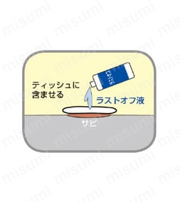 ティッシュに含ませる