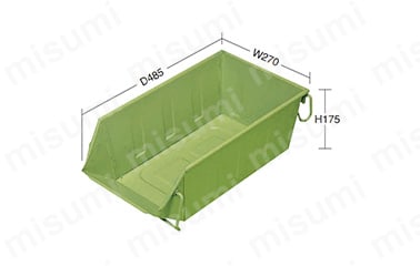 【6個セット】工業用スチールコンテナ　サカエパーツペット