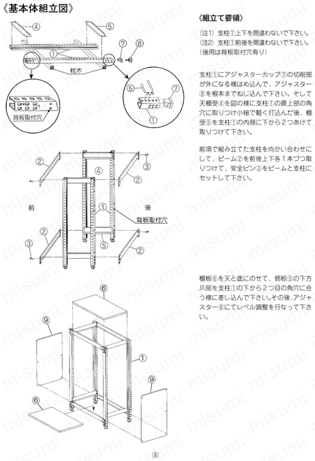 キャビネットラック CBR-120G 取扱説明書-11