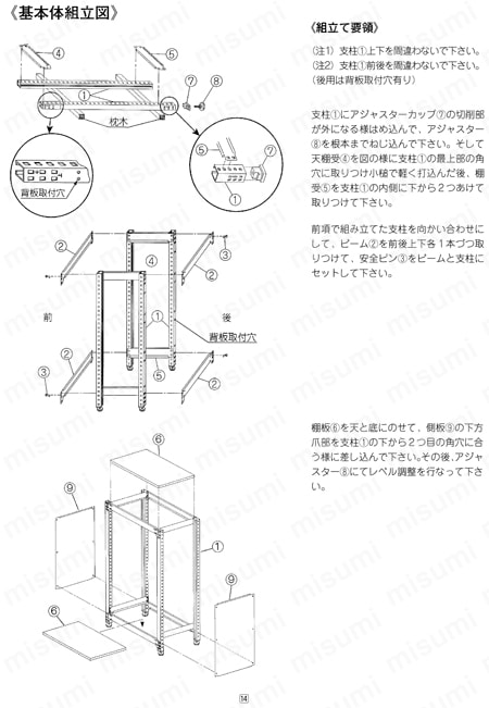 キャビネットラック CBR-120G 取扱説明書-17