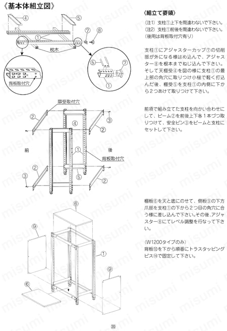 キャビネットラック CBR-120G 取扱説明書-23