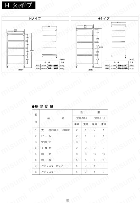 キャビネットラック CBR-120G 取扱説明書-25
