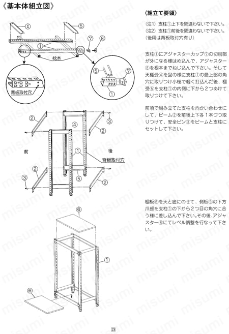 キャビネットラック CBR-120G 取扱説明書-26