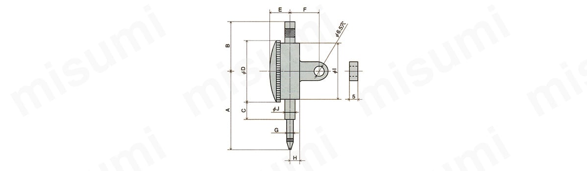 57S | 小形ダイヤルゲージ（測定範囲1～5mm） | 尾崎製作所 | MISUMI