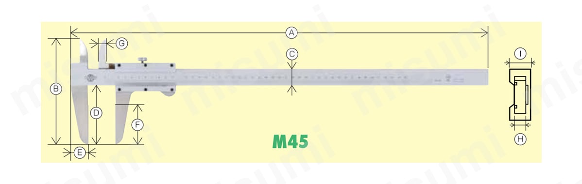 M45 | カノン ポピュラーノギス M | 中村製作所 | ミスミ | 251-8066