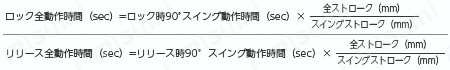 油圧複動スイングクランプ（１．５～７ＭＰａ仕様） 技術情報3