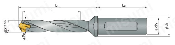 スモウカム（ヘッド交換式ドリルボディ） DCN-5D 加工径 6.0mm～32.9mm