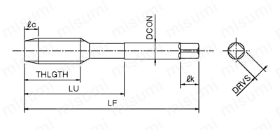 A-SFT-M10X1.5-OH3 | Aタップシリーズ スパイラルタップ A-SFT