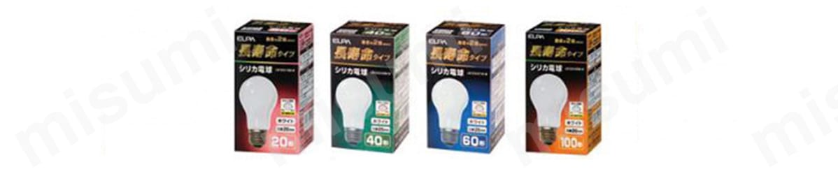 長寿命シリカ電球のパッケージ