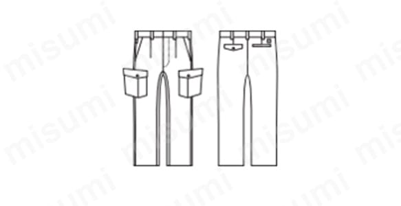 カーゴパンツ 9778の外観図