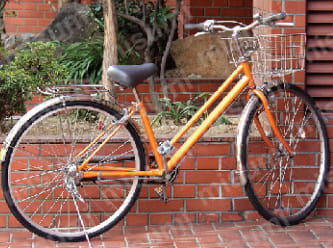 自転車や三輪車に。