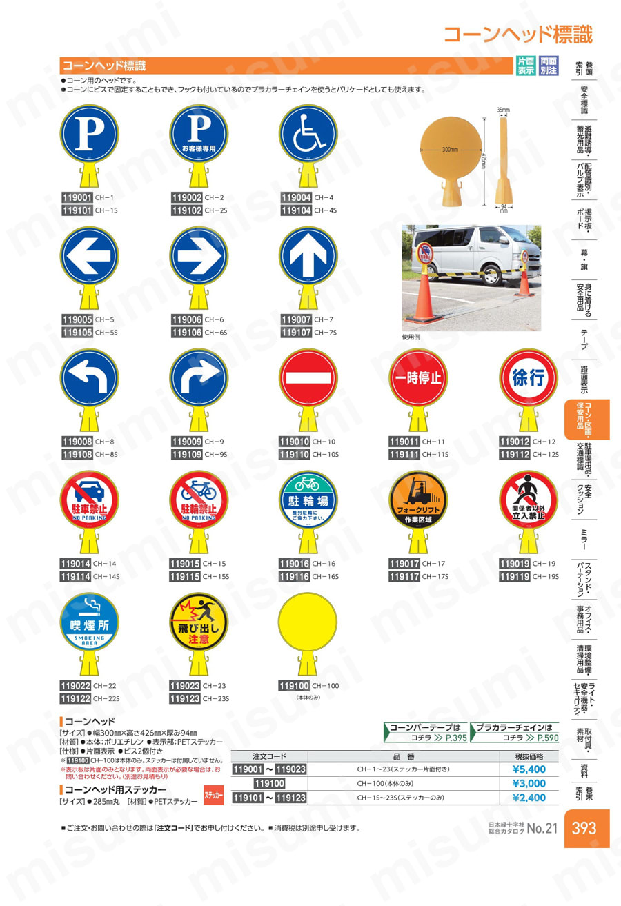 スーパーセール 半額タイムセール コーンヘッド標識 「フォークリフト作業区域」 CH－17 その他