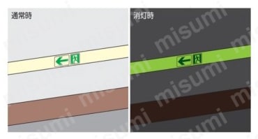 378003 | 高輝度蓄光テープ補助ステッカー（壁面用） 非常口