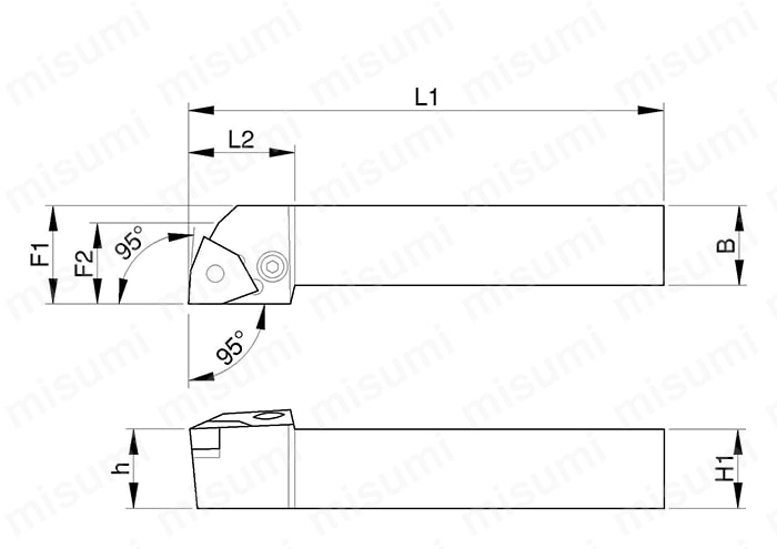 外径ホルダ PWLN型（外径・端面加工） | 京セラ | MISUMI(ミスミ)