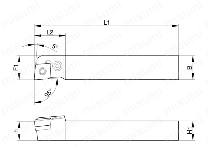 PCLN-FF型（オフセットなし）（外径・端面加工） | 京セラ | MISUMI