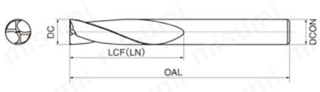座ぐり加工用　2ZDK 外形図2