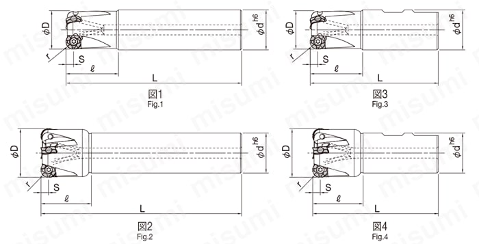 最高の品質 MRW40-S32-12-4T | MRW型エンドミル | 京セラ | ミスミ | 653-9246 フライス盤