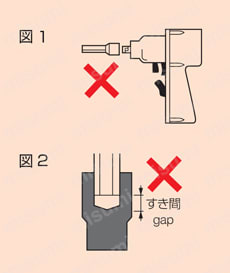 ロング六角棒L形レンチ APL 注意