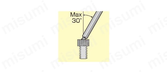 Max:30°まで傾けて使用可能。斜め作業の早回しや、仮締め作業に最適。